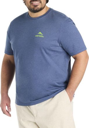 Tommy Bahama Big & Tall Happy Go Lucky Graphic Tee in Navy Heather at Nordstrom, Size 3X Big