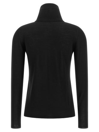 Max Mara Virgin Wool Turtleneck Sweater - Black