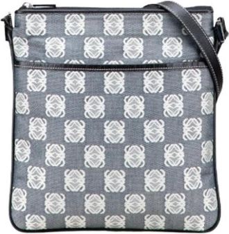 Loewe Pre-owned Cross Body Bags, female, Gray, Size: ONE SIZE Pre-owned Crossbody Bag