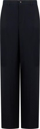Gucci Black Loose Flat Front Pants