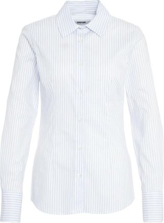 Mauro Grifoni Overhemden, Dames, Blauw, M, Gestreepte Shirt