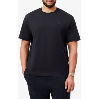 Lacoste Tennis Court Cotton Graphic T-Shirt in Blackbird at Nordstrom, Size 7