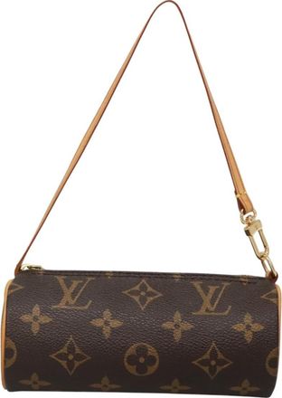 Louis Vuitton Papillon Brown Canvas Clutch Bag (Pre-Owned)
