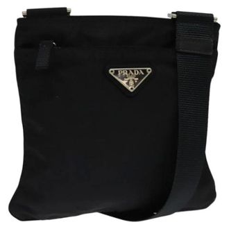Prada Pre-owned Nylon prada-bags - Dames - Pre-owned - Zwart - Maat: ONE Size Nylon