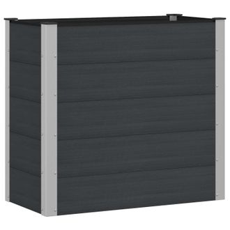 vidaXL Arriate Elevado Negro 100 X 50 X 91 Cm Vidaxl