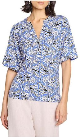 Nic+Zoe Ocean Jewel Top Womens Clothing Blue : 2XL (US 20-22), Rayon/Spandex