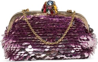 Dolce & Gabbana Clutch con paillettes - Rosa