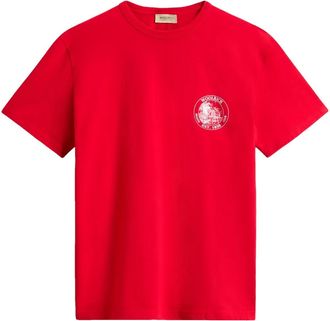 Woolrich logo-print T-shirt - men - Cotton - 3XL - Red