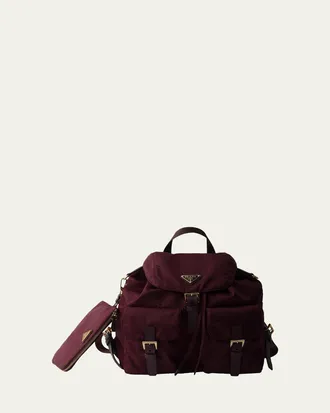 Prada Vela Medium Recycled Nylon Backpack