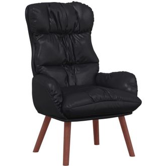 vidaXL Silla Relax Negro 69 X 74 X 93 Cm Cuero Sint&eacute;tico Vidaxl