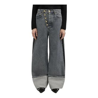 Ganni Dames, Jeans, Grijs, Maat: W27 L33 Denim