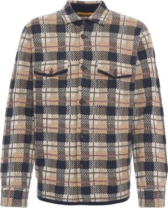 Guest In Residence Cashmere Shirt Met Ruitpatroon - Dames - Cashmere truien - Veelkleurig - S - Kasjmier - Truien & Vesten