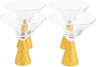 American Atelier Daphne Set Of 4 Martini Glasses