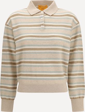 Guest In Residence Maglione Polo a righe college Woman S