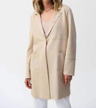 Joseph Ribkoff Long Jacket In Parchment