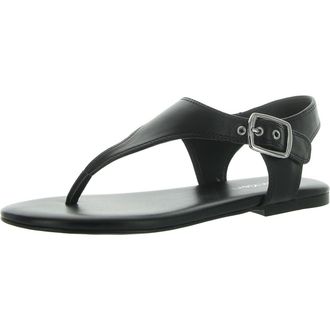 Calvin Klein Womens Moraca Flat Sandal, Black 002, 3.5 UK