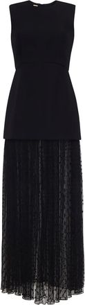 Adam Lippes Abito lungo Odette - Nero