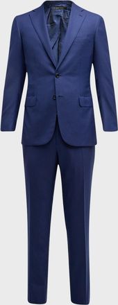 Brioni Men & apos;s Wool Sharkskin Suit
