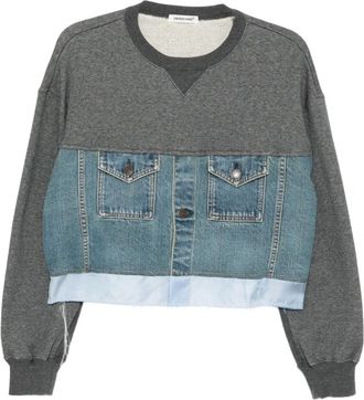 Undercover Sweater met vlakken - Grijs