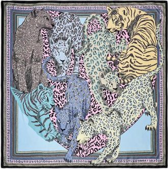 Bimba & Lola feline heart scarf - women - Recycled Polyester - One Size - Pink