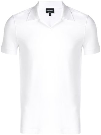 Giorgio Armani short-sleeve polo top - White
