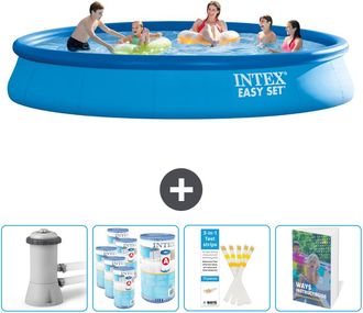 Intex Piscina Easy Set Redonda - 457x84 Cm - 7-piezas Scb107
