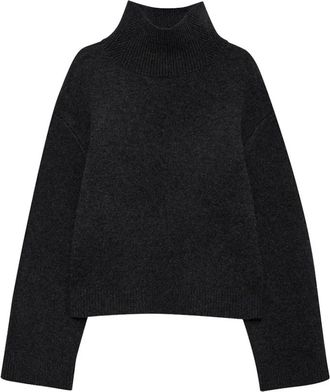 Anine Bing Maglione Dolcevita Alma - - Knitwear - Donna - Grigio - M