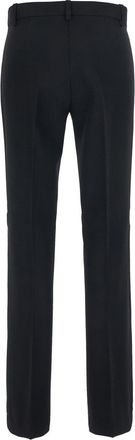 Pinko Womens Crepe Viscose Trousers Black Polyester