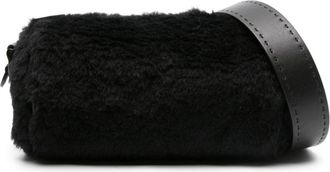 Max Mara small Teddy Roll cross body bag - women - Calf Leather/Camel Hair - OS - Black