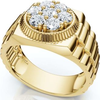 Pompeii3 Mens 3/4Ct Diamond Anniversary Wedding Ring 14k Gold Lab Grown