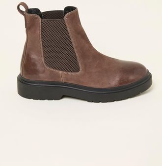 Fat Face FatFace Chocolate Brown Mens Leather Chelsea Boot