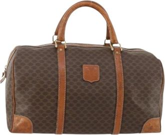 Celine Pre-owned Boston Bag - Dames - Vintage Weekendtas - Bruin - ONE Size - Leer - Vintage