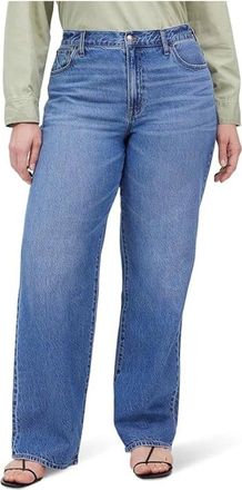 Madewell Perfect Vintage Jeans Womens Blue Denim High Rise Wide Leg GBO3477