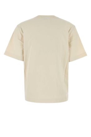 Burberry Womens Sand Cotton T-Shirt Tundra Exterior