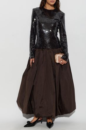 Rotate Long Sleeve Dress, Womens, Black