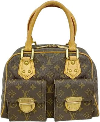 Louis Vuitton Pre-owned Monogram Canvas Handbag - Dames - Vintage Handtas - Bruin - ONE Size - Vintage
