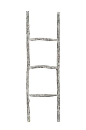 Biscottini International Toallero De Escalera De Madera Moderno Para Ba&ntilde;o De Pie De Pared Decorativo Toallero De Escalera Soporte Para Objetos Y Jarrones