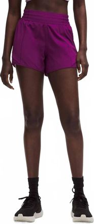 lululemon Hotty Hot High-Rise Lined Short In Chilled Grape