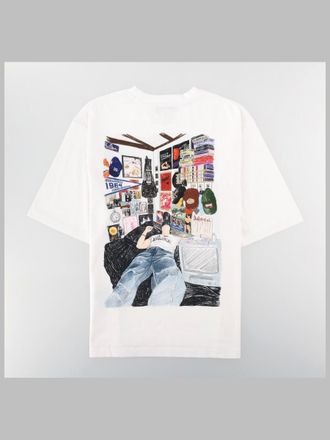 Dsquared2 Printed Cotton T-Shirt - White