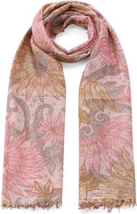 Hemisphere Sjaal met franjes - Heren - Wintersjaals - Roze - ONE Size - Wol - Accessoires