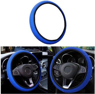 OEM Store9 - Funda Universal Para Volante - Antideslizante Y Resistente Al Calor - 37-38 Cm - Microfibra - Flexible Y Ajustable - Apta Para Volantes