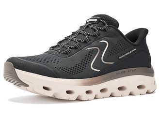Skechers Glide Step Sole Hands Free Slip-Ins Womens Shoes Black Natural : 9.5 B - Medium, Textile