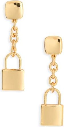 Kenneth Jay Lane Lock Drop Earrings in Gold at Nordstrom Rack