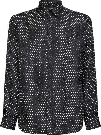 Fendi Button Dots Print Shirt