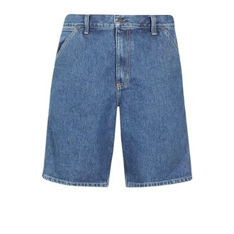 Carhartt Work in Progress Carhartt Wip, Denim Shorts, male, Blue, Size: W29 Single Knee Short