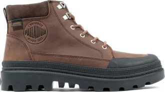 Palladium Bison Cuff Boots - Heren - Veterlaarzen - Bruin - 41 EU - Leer - Schoenen