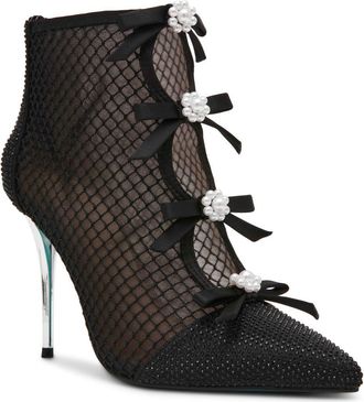 Betsey Johnson Quin Stiletto Bootie in Black at Nordstrom, Size 9.5
