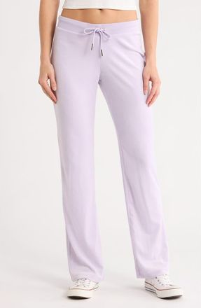 Juicy Couture Velour Wide Leg Track Pants in Orchidpetal at Nordstrom Rack, Size Large