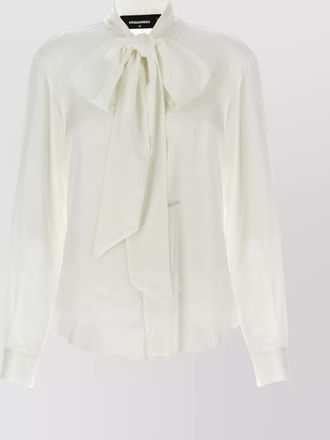 Dsquared2 paris bow high neck shirt