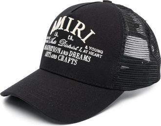 Amiri Logo-embroidered Cotton Cap